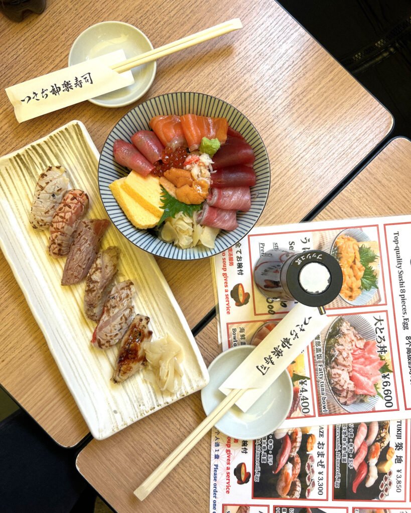 The perfect 5-day itinerary to Tokyo, Japan: sushi, sashimi at tsujiki market.