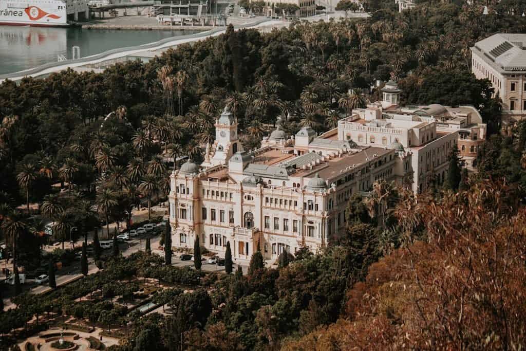 The City Council Building in Malaga, Spain in High Angle Shot Top 10 underrated cities in Europe for solo travel: Get Off The Beaten path