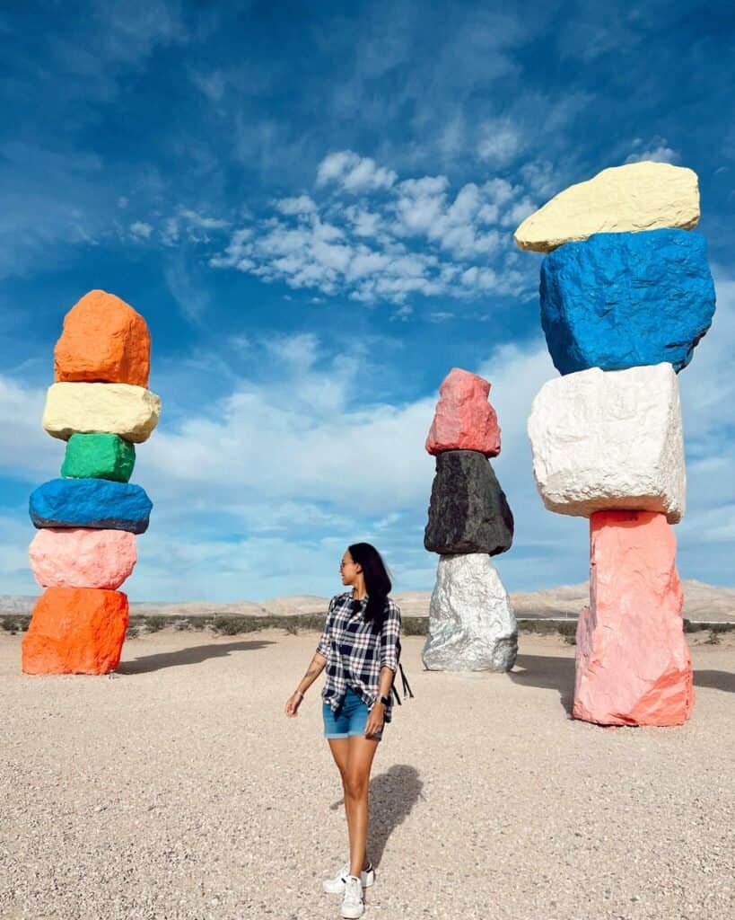 seven magic mountains las vegas solo female travel guide to las vegas