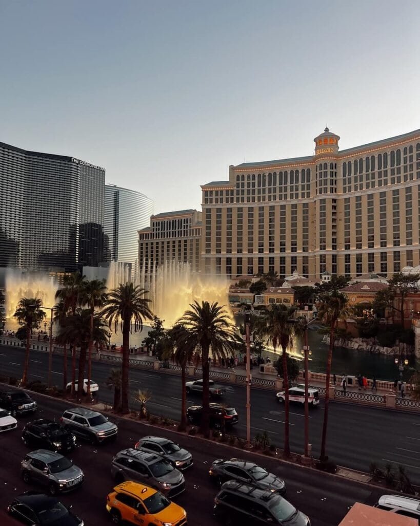 las vegas strip bellagio fountain 4-day itinerary las vegas