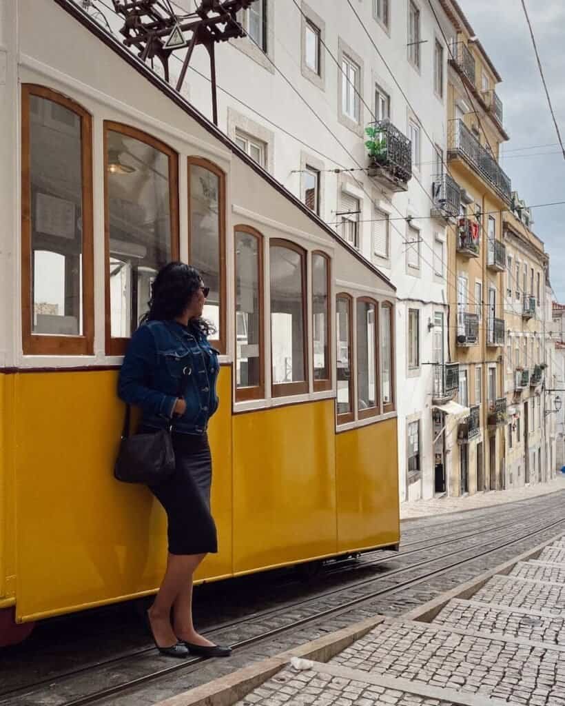 yellow tram lisbon portugal jetlag sarah solo female travel guide to portugal